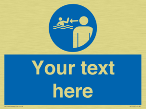 Custom mandatory keep children under supervision in the aquatic environment